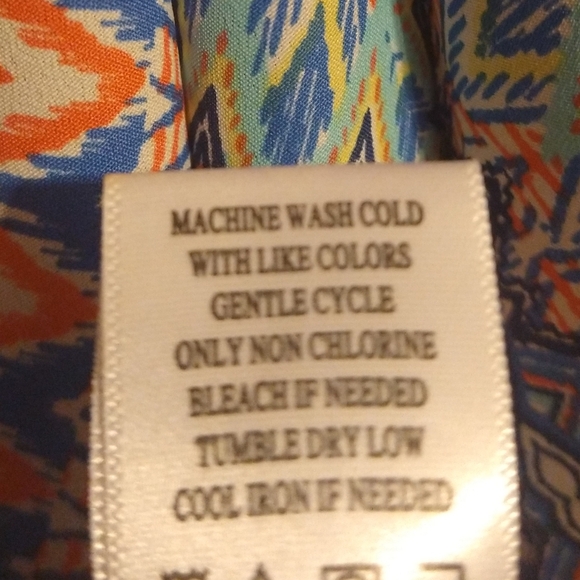 Almost Famous Coral and Blue XL Dress - Picture 7 of 16